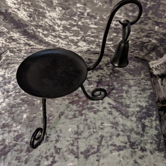 Discontinued Partylite Barrington Black Iron Candle Holder with Snuffer EUC - Picture 7 of 8